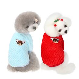 Dog Apparel Dog Clothes Autumn And Winter Personality Clothing Cat Small Dog Clothes Two Legs Sweater Warm Design Shape Pattern Beautifu 231206