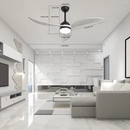 Ceiling Fan With Light And Remote Control Adjustable Modern Lamp Room Decor