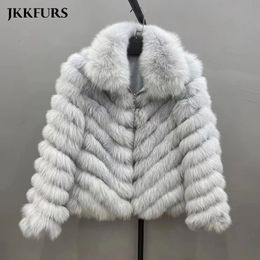 Women's Fur Faux Fur Casaco De Pele Winter Thick Warm Real Fur Coat for Women Cardigan Reversible Jacket Bubble Natural Fur Jackets S4829 231206