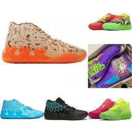 Lamelo Sports Shoes with Shoe Box Lamelo 2023 Ball Mb 01 Basketball Shoes Red Green and Galaxy Purple Blue Grey Black Melo Sports Trainner Sne