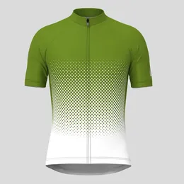 Racing Jackets Polka Dot Gradient Cycling Jersey Short Sleeve Summer Bike Shirt Bicycle Wear Mountain Road Clothes Breathable MTB Clothing