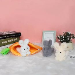 Cute Easter Bunny Stuffed Toy Rabbit Carrot Purse Squish Toys for Kids Spring Holiday Party Bunny Decorations 1207