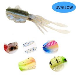 New Baits Lures Squid Soft Baits 15cm/20g Noctilucent Soft Fishing Lure Silicone Swimbait Accessories For Artificial Bait Fish Fishing Gear