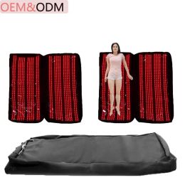 multi function body muscle recovery sleeping bag 660nm 850nm Infrared LED Full Body Skin Firming Red Light Therapy Sleeping Bag Infrared Sauna Blanket