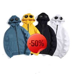 Christmas Discount Mens Hoodies Sweatshirts Euroamerican Designer Cp Stone Pure Simple Personality Men Women Trend Sanitary Cloth Jaet Hat Island Glass Casual Zi