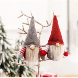 Christmas Handmade Swedish Gnome Scandinavian Tomte Santa Nisse Nordic Plush Elf Toy Table Ornament Xmas Tree Decorations JK1910XB 11 LL