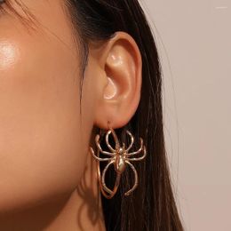 Dangle Earrings Fashionable Retro Large Spider Shaped For Women Personalized Gothic High-quality Metal Ear Stud Halloween Ornaments