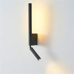 Wall Lamp Minimalist LED Lamps Aluminum Adjustable Rotating Light For Study Room Bedside Corridor Hall Kitchen Indoor Lighting
