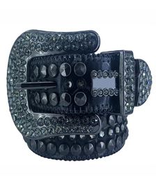 Designer Belts Women Men Belt Rhinestone Rivet Leather Belt Fashion Rock Strap 18 Colors With Bling Diamonds3064699