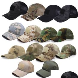 Tactical Caps Hats Outdoor Sports Baseball Cap Camouflage Camo Navy Hat Marines Army Shooting Combat Assat No07-011 Drop Delivery Gear Dhoeg