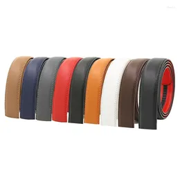 Belts 3.5cm Wide Belt Smooth Buckle Automatic Two-layer Cowhide Without Trousers Men's Leather Accessories Repair