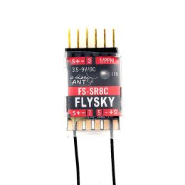 FlySky FS-SR8C ANT Protocol Dual Antenna Micro Receiver Support 8 PWM Channel Signal Output/Dual-Way Transmission For Rc Model