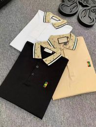 2024ss Designer Polo Shirts Men Luxury Polos Casual Mens T Shirt Snake Bee Letter Print Embroidery Fashion High Street Man Tee#99