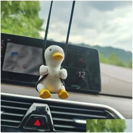 Interior Decorations Rearview Mirror Pendant Cute Swing Ornaments For Car Decoration Birthday Presents F19Ainterior Drop Delivery Auto Otknq