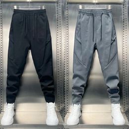 Men's Pants Joggers Casual Korean Sweatpants Workout Running Gym Fitness Grey Sports Solid Trousers High Quality Men Clothing