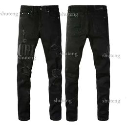 2023 Новые мужские роскошные дизайнерские джинсовые джинсы с дырками, брюки, модный бренд Jean Biker Pants, мужская одежда, мужские женские брюки, джинсы 342