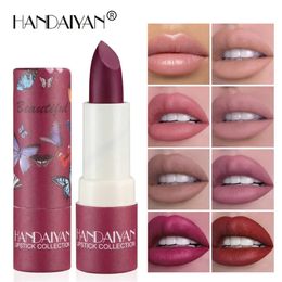 Lipstick 8 Colours Moisturising Velvet Matte Waterproof Long Lasting Not Easy To Fade Sexy Red Lip Tint Nude Cosmetics 231207