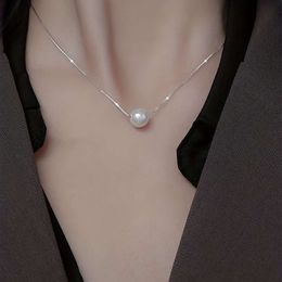 White Pearl Pendant Necklace - Perfect Elegant Gift for the Special One in Your Life