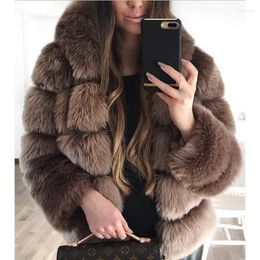 Women's Fur Wepbel Coats Outwear Women Long Sleeve Winter Fashion Hooded Splicing Jackets Coat High Quality Fluffy Short
