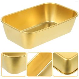Plates Rectangular Baking Dish Simple Bowl Home Bread Tools Pans Snack Plate Metal Stainless Steel Kitchen Tableware
