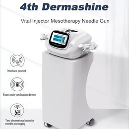 2024 Ultimo 2 in 1 RF Microneedle Ringiovanimento della pelle Cicatrice Acne Riparazione Mesoterapia Vital Jet Idratante Centro massaggi martello freddo