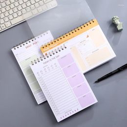 Agenda Daily Plan Planner Spiral Notebook 120 Sheet Goal Habit Schedules Journal Notebooks For School Stationery Office