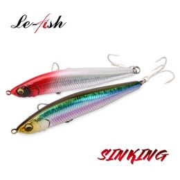 Baits Lures Le fish 75mm 85mm 95mm 105mm Sinking Fishing Lure Weight Bass Tackle Carp Pesca Accessories Saltwater Fish Bait Isca Artificial 231206