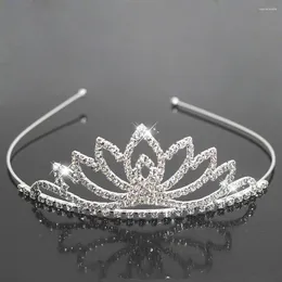 Hair Clips Fashion Rhinestone Princess Tiaras Crystal Crowns For Girls Performance Party Bridal Jewelry Wedding Accessories