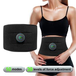 Portable Slim Equipment Electric Abs Abdominal Trainer Toning Belt EMS Muscle Stimulator Smart Body Slimming Weight Loss Fitness Shaping Massage Belt 231206