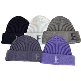 Designer Letter Beanies Women Men Autum Winter Knitted Hat Outdoor Windproof Ski Wool Hat High Elastic Warm Beanies Snapback