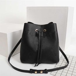 Original High Qaulity Shoulder Bags Fashion Handbags Purses Neonoe Bucket Bag Women Classic Style Genuine Leather289S