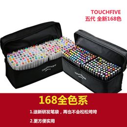 30/40/60/80/168 Colours Markers Manga Sketching Alcohol Felt Dual Brush Pen Art School Supplies Drawing Set 211025