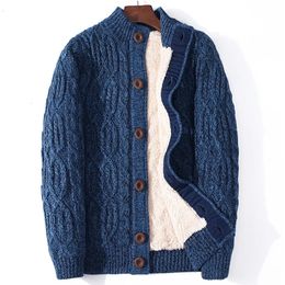 Men's Sweaters Winter Cardigan Male Thicken Warm Wool Cashmere Coats Sweater Men Clothing Outwear Size 4XL 5XL 6XL 7XL 231206