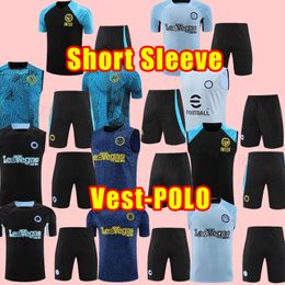 POLO VEST Inter LUKAKU soccer Tracksuits 23 24 BARELLA VIDAL LAUTARO ERIKSEN ALEXIS DZEKO CORREA UNIFORMS 2023 2024 Milan short sleeve PANTS training set vest