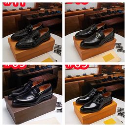 40 Style Top Men's Dress Shoes Fashion Groom Wedding Shoes Formal Genuine Leather Oxfords Men Brand Business Casual Loafers SIZE 38-46