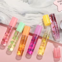 Lip Plumper 6 Colours Random Rollon Fruit Oil Balm Moisturising Mirror Transparent Long Lasting Hydrating Gloss 231207