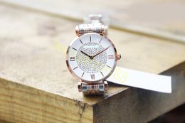 Diamond watch designer automatic women's quartz strap box sapphire waterproof all stainless steel luxury high-quality double butterfly buckle