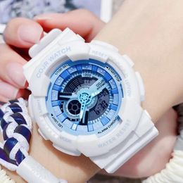 Wristwatches Student Electronic Watch Fashion Sports Couple Clock Multifunctional Outdoor Waterproof Dual Display Children