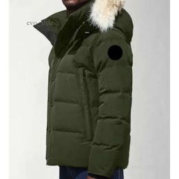 Canada Puffer Jackets Men Designer Real Coyote Fur Outdoor Wyndham Windbreaker Jassen Outerwear Hooded Fourrure Manteau Down Jacket Coat 72