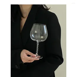 Wine Glasses Transparent Goblet Cocktail Fairy Double Wall Glass Cup Coffee Mug