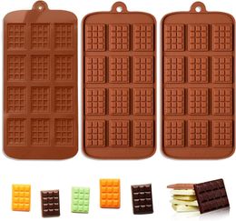 Molde de silicone 12 até mesmo molde de chocolate, moldes de fondant, faça você mesmo, molde de barra de doces, ferramentas de decoração de bolo, acessórios de cozinha