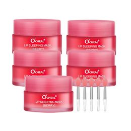 Lip Plumper 123 Pcs Night Sleeping Maintenance Moisturizing Gloss Bleach Cream Anti Aging Repair Lips Mask Ocheal Balm 231207