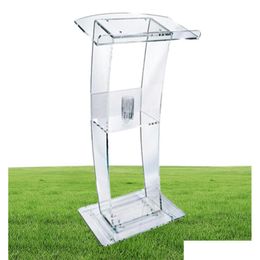 Commercial Furniture Church Acrylic Podium High Quality Reasonable Clear Ppit Lectern Podiums Lectern6088599 Drop Delivery Home Garden Dhx4A