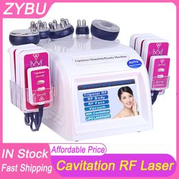 Hot Product 6 in 1 Vacuum Laser Radio Frequency RF 40K Cavi Lipo Slimming Ultrasonic Liposuction Cavitation Machine For Spa Skin Tightening Face Lifting Body Shaping