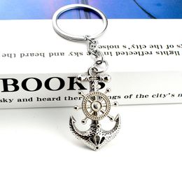 Creative Pirate ship anchor key chain men women exquisite lovely bag pendant beautiful party gift car key chain