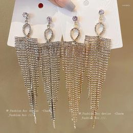 Dangle Earrings Delicate Classic Accessories For Women Exquisite Long Cubic Zirconia Tassels Earring Trendy Jewellery Gorgeous Charm Jewellery