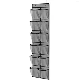 Storage Boxes Hanging Shoe Organiser Rack 12 Pockets Door Holder For Sneakers Flip Flops Kids Men