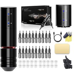 Tattoo Guns Kits T-REX NINJA RS Portable Wireless Tattoo Machine Pen Battery Capacity 2400mah Running Time 5 Hours for Artist Body 231207