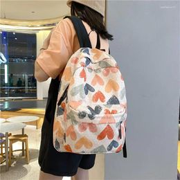 School Bags Backpacks Fashion Graffiti Printing Women's Backpack Casual College Student For Girl Teenage Female