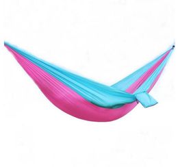 Portable Parachute Nylon Fabric Travel Camping Hammock For Double Person Safe Outdoor Parachute 270 X 90cm outdoor Travel Hammocks6383604